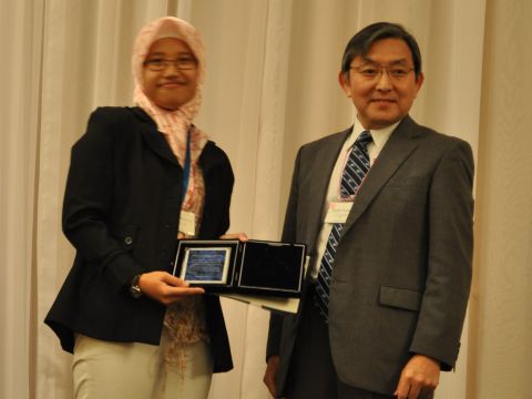 Ms. Risky Ayu Kristanti(The Award for Asian Young Professional on Water Research)